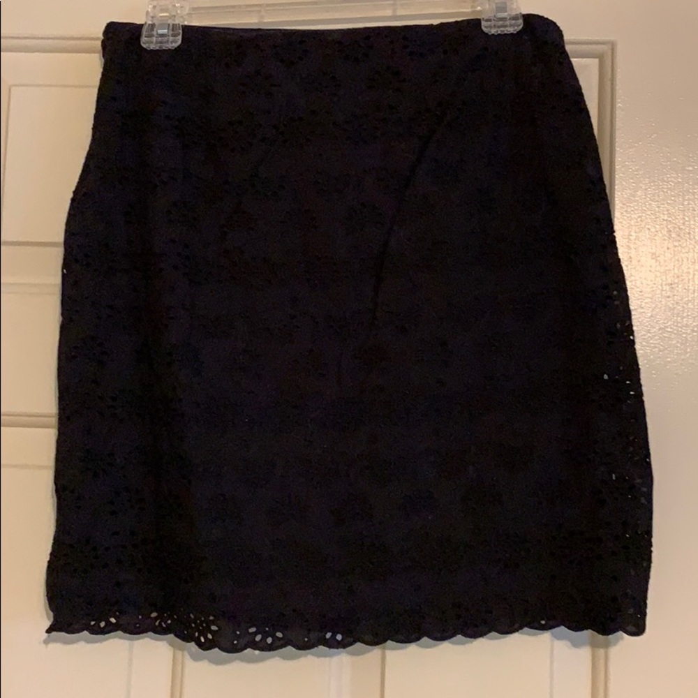 Black eyelet JCrew skirt size 4